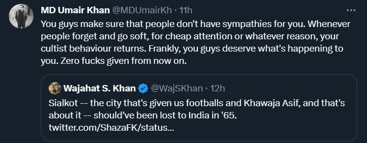 wajahat s khan tweet about sialkot reactions 16