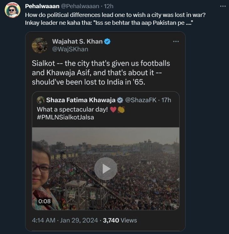 wajahat s khan tweet about sialkot reactions 2