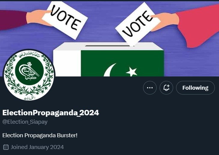 election propaganda 2024 buster account