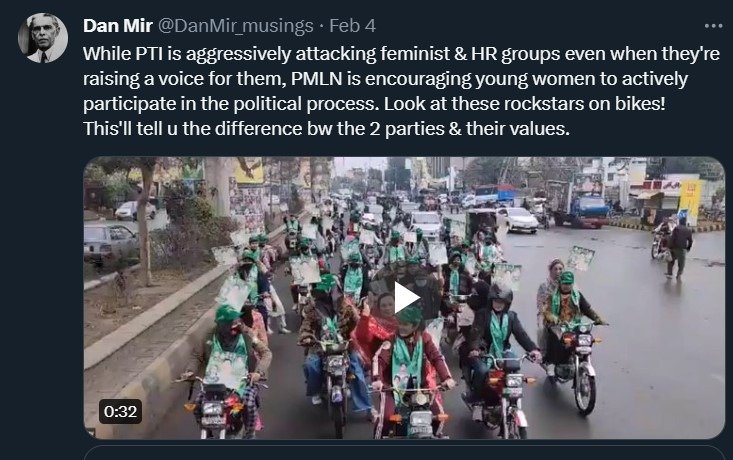 pmln women bike rally women rights